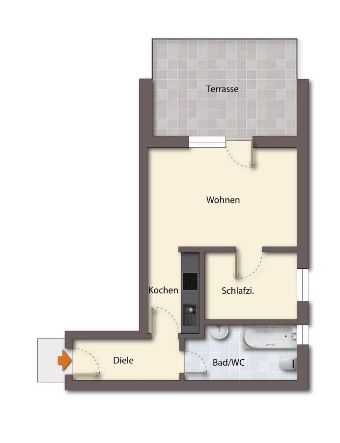 Apartmán Friesenstuebchen Dornumersiel Exteriér fotografie